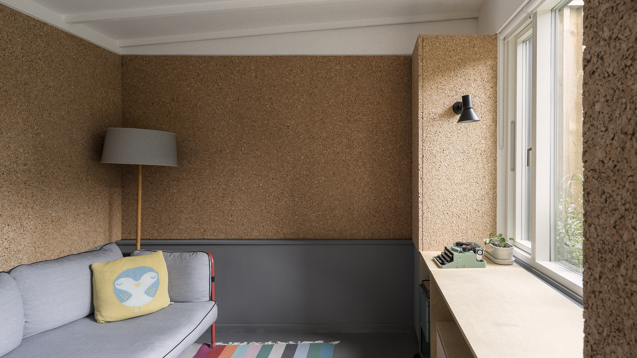 A room nested in a garden